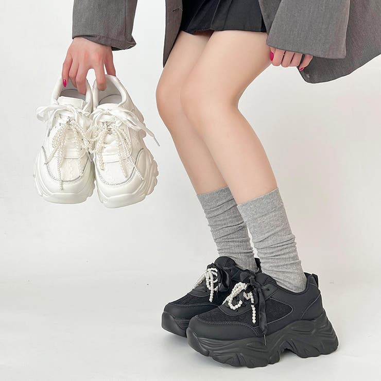 軽量厚底 2WAY パールリボンチャーム | Shoes in Closet | 詳細画像2 