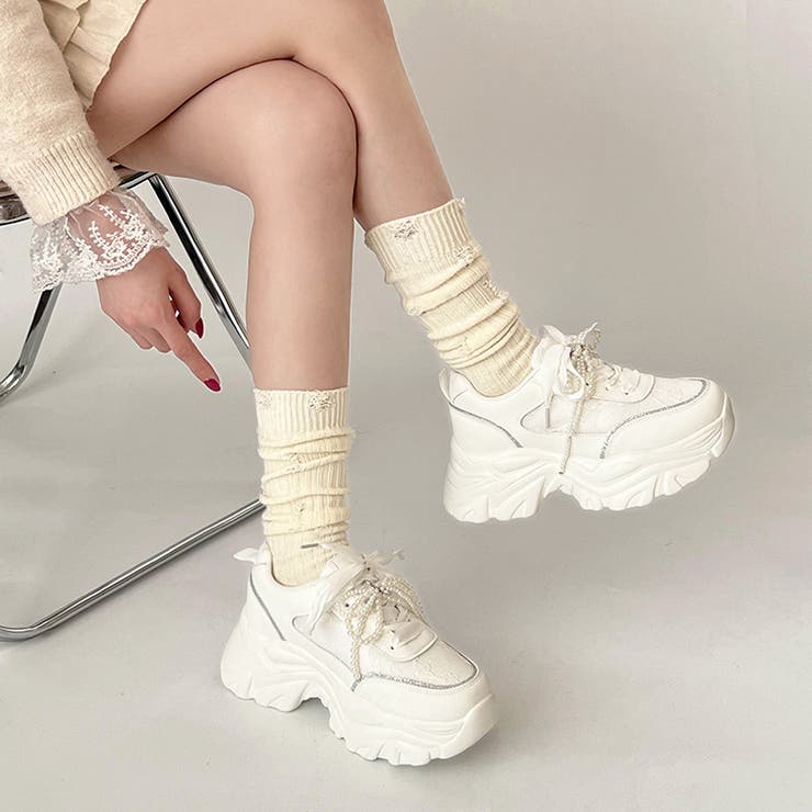 軽量厚底 2WAY パールリボンチャーム | Shoes in Closet | 詳細画像4 