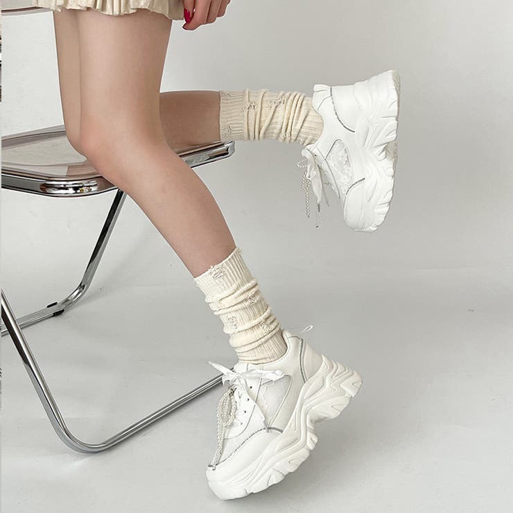 軽量厚底 2WAY パールリボンチャーム | Shoes in Closet | 詳細画像5 