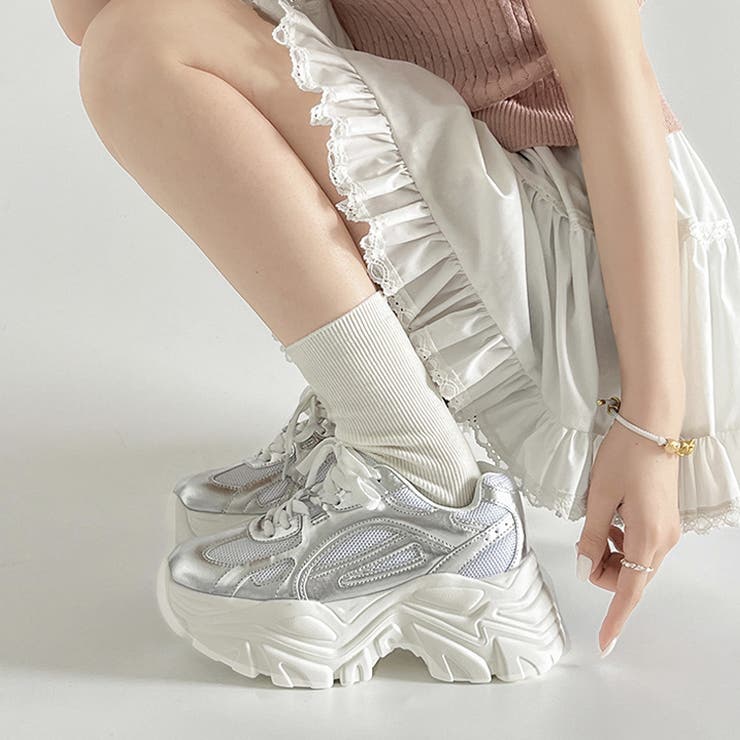 厚底 ジャーマンライク ボリューム スニーカー 2763[品番：MTTS0002557