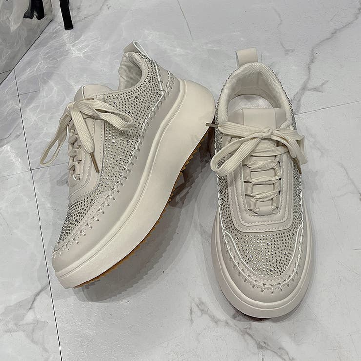 厚底 ボリューム プラットフォーム  レースアップ スニーカー2765 | Shoes in Closet | 詳細画像12 