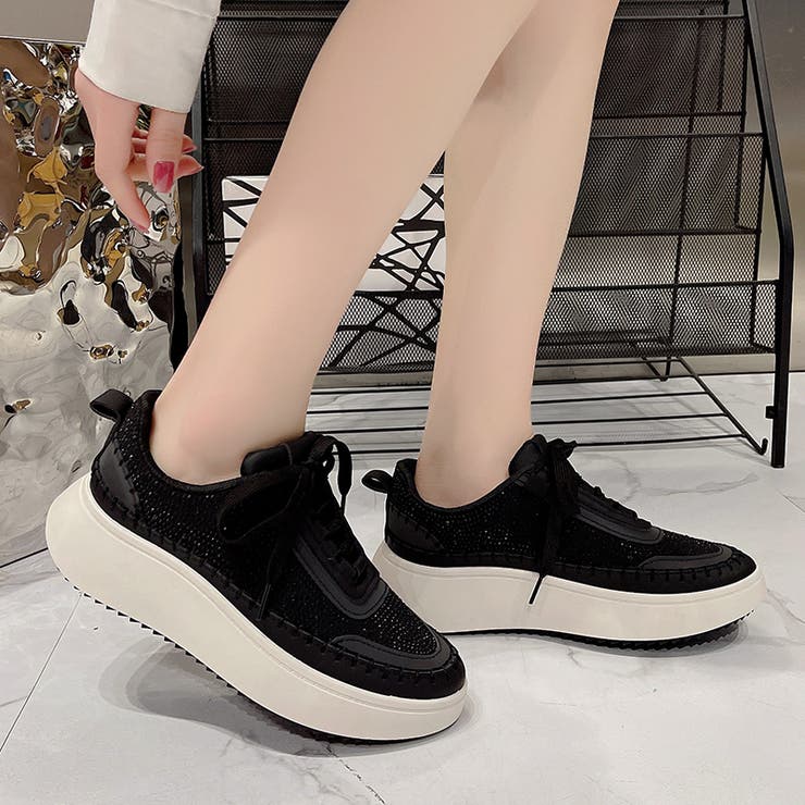厚底 ボリューム プラットフォーム  レースアップ スニーカー2765 | Shoes in Closet | 詳細画像4 