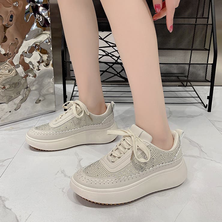 厚底 ボリューム プラットフォーム  レースアップ スニーカー2765 | Shoes in Closet | 詳細画像9 