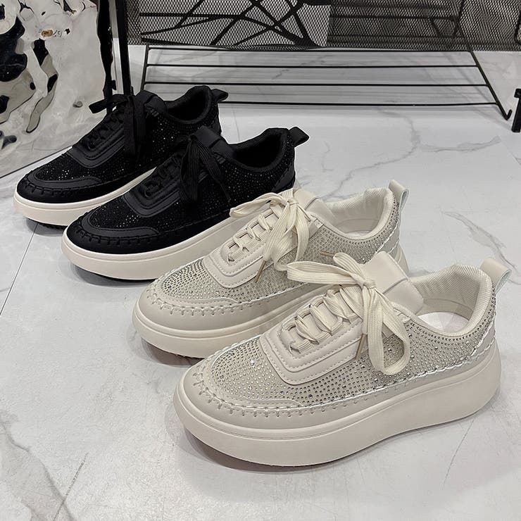 厚底 ボリューム プラットフォーム  レースアップ スニーカー2765 | Shoes in Closet | 詳細画像13 
