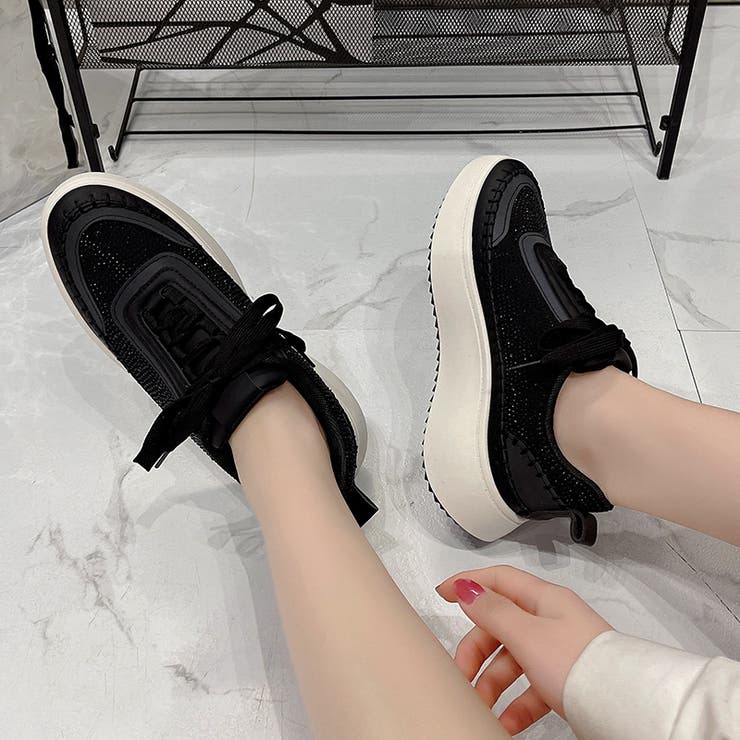 厚底 ボリューム プラットフォーム  レースアップ スニーカー2765 | Shoes in Closet | 詳細画像5 