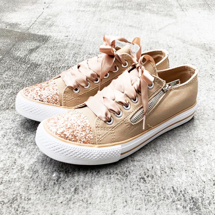つま先グリッター付き サイドファスナースニーカー 3334 品番 Mtts Shoes In Closet シューズインクローゼット の レディースファッション通販 Shoplist ショップリスト