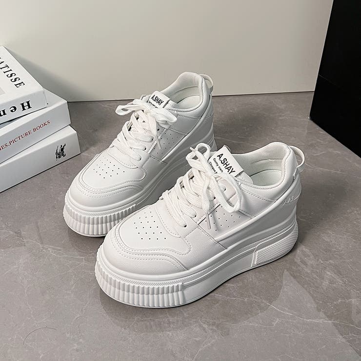 厚底 インヒール レースアップ スニーカー 366[品番：MTTS0002465