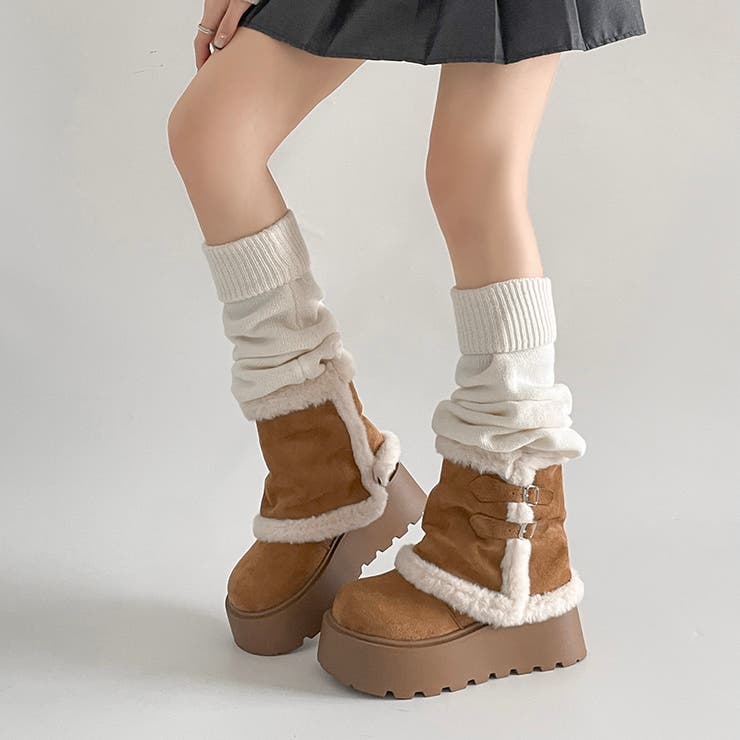 厚底 レッグウォーマーライク カバー ムートンブーツ 441 | Shoes in Closet | 詳細画像2 