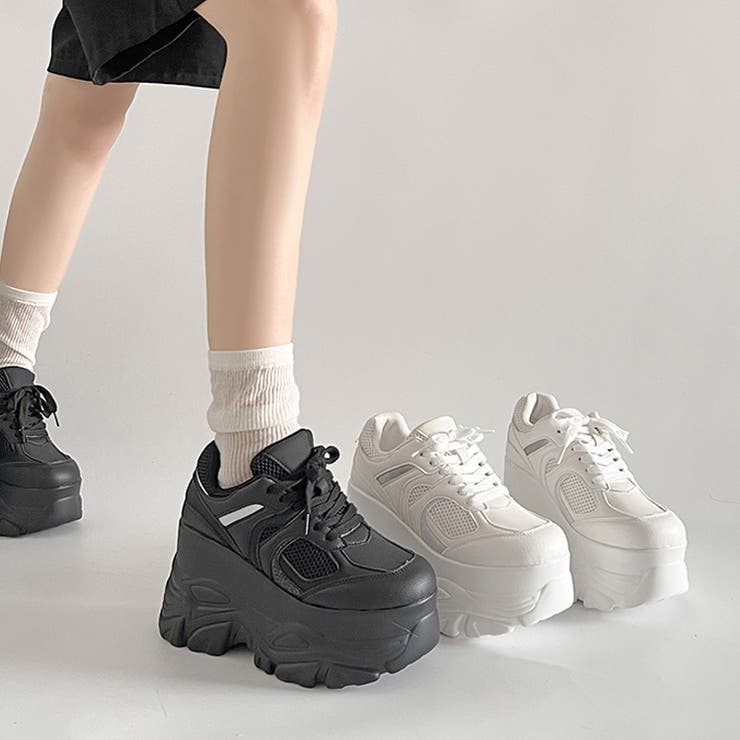 厚底 ハイソール ラメMIX ボリューム スニーカー 536 | Shoes in Closet | 詳細画像1 