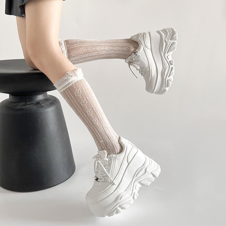 ホワイト | 厚底 ボリューム デザイン | Shoes in Closet