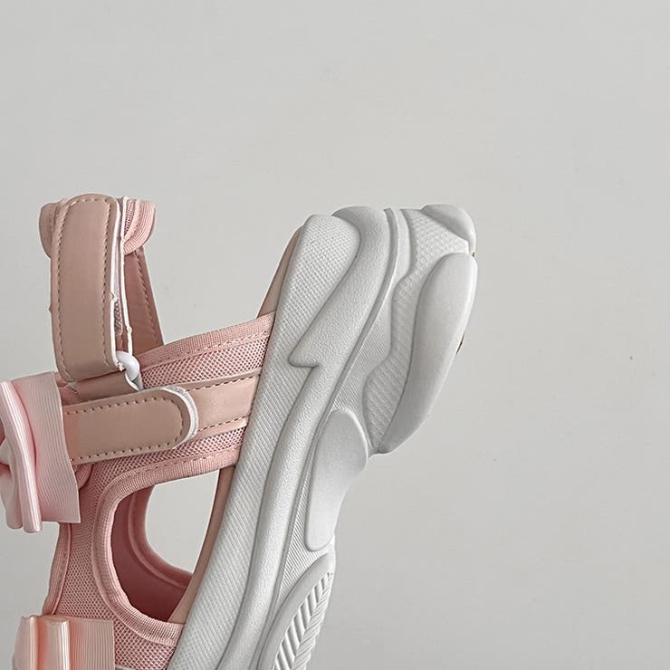 軽量厚底 ボリュームソール ダブルリボン スポーツサンダル 5424 | Shoes in Closet | 詳細画像25 