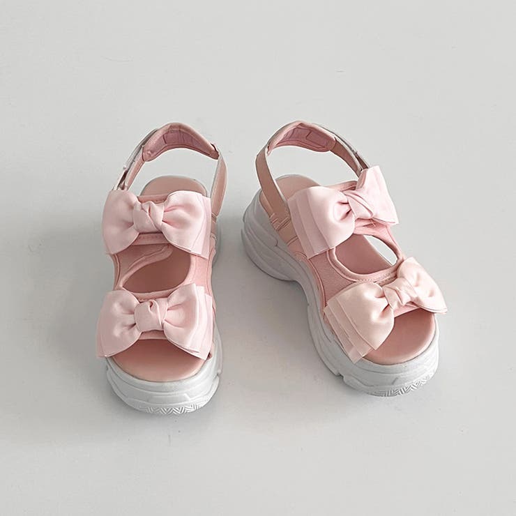 軽量厚底 ボリュームソール ダブルリボン スポーツサンダル 5424 | Shoes in Closet | 詳細画像13 