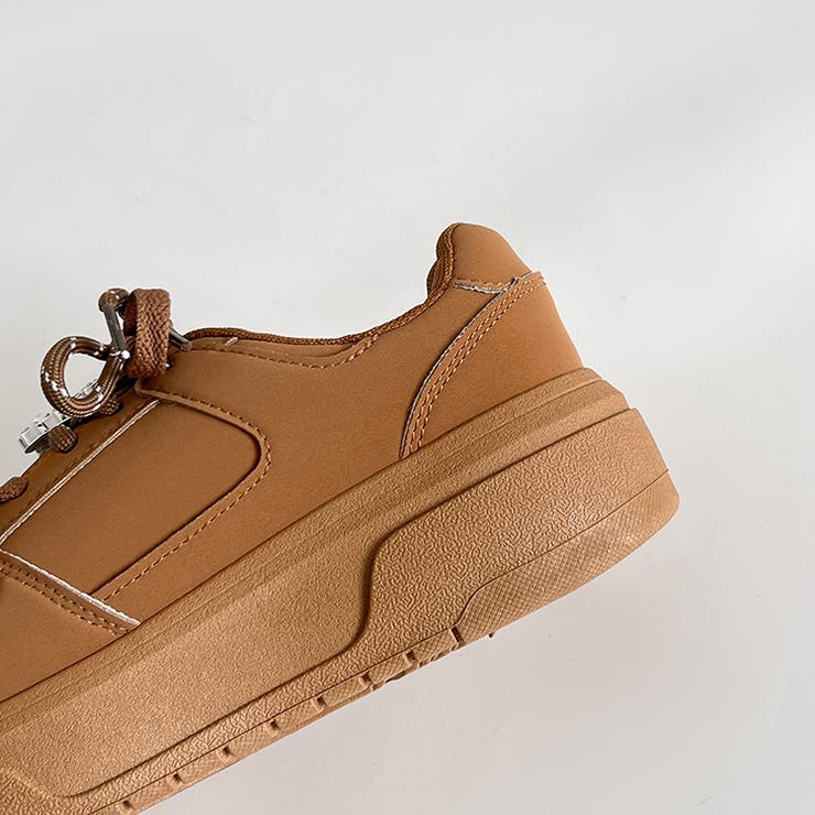 厚底 チャーム付 ダブルシューレース コート スニーカー 5434 | Shoes in Closet | 詳細画像21 