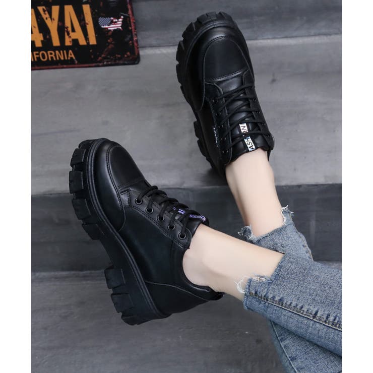 軽量厚底 凹凸ソール シンプル インソール入り スニーカー 55 | Shoes in Closet | 詳細画像8 