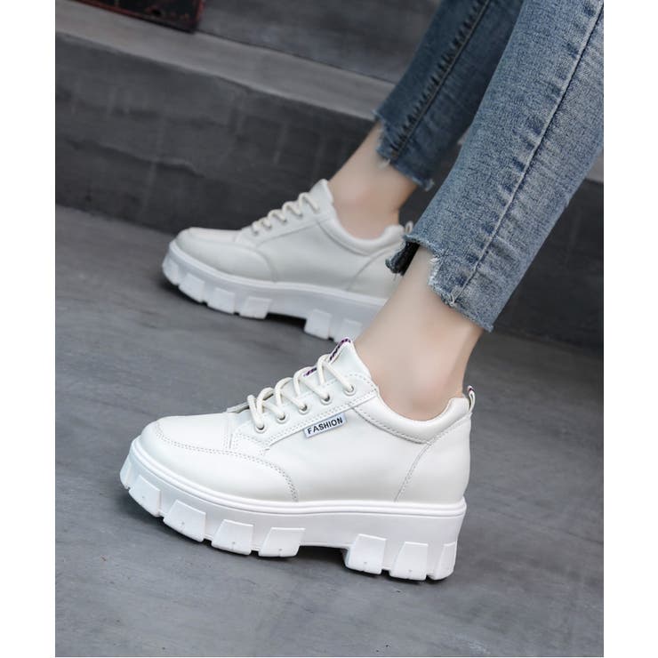 軽量厚底 凹凸ソール シンプル インソール入り スニーカー 55 | Shoes in Closet | 詳細画像5 