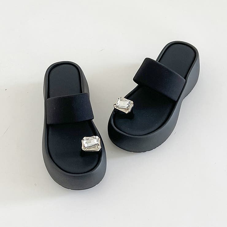  厚底 ボリューム プラットフォーム サムリング トング サンダル 591 | Shoes in Closet | 詳細画像9 