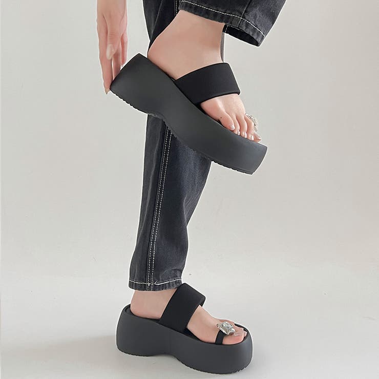  厚底 ボリューム プラットフォーム サムリング トング サンダル 591 | Shoes in Closet | 詳細画像6 