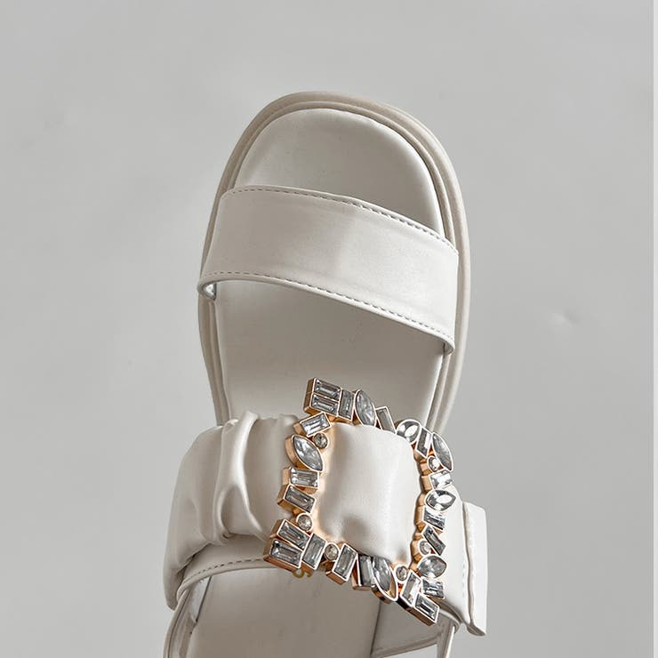 軽量厚底 ビジューバックル ヒール サンダル 5923 | Shoes in Closet | 詳細画像22 