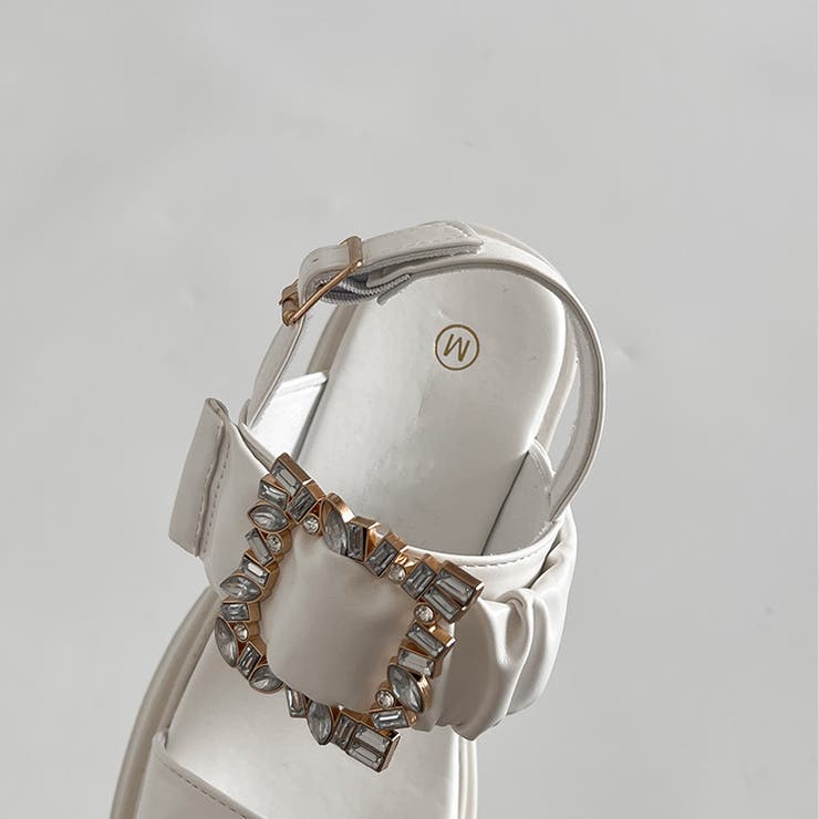 軽量厚底 ビジューバックル ヒール サンダル 5923 | Shoes in Closet | 詳細画像23 