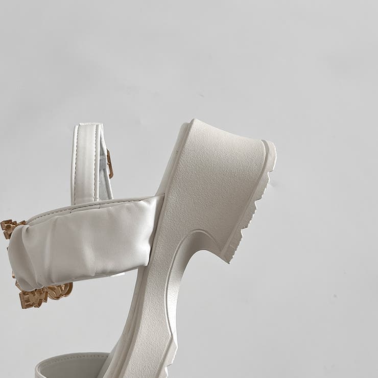 軽量厚底 ビジューバックル ヒール サンダル 5923 | Shoes in Closet | 詳細画像24 