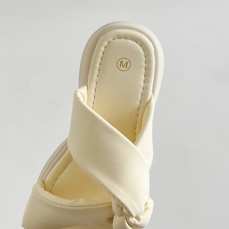 厚底 サイド クロスベルト やわらか ミュール サンダル 5995 | Shoes in Closet | 詳細画像22 