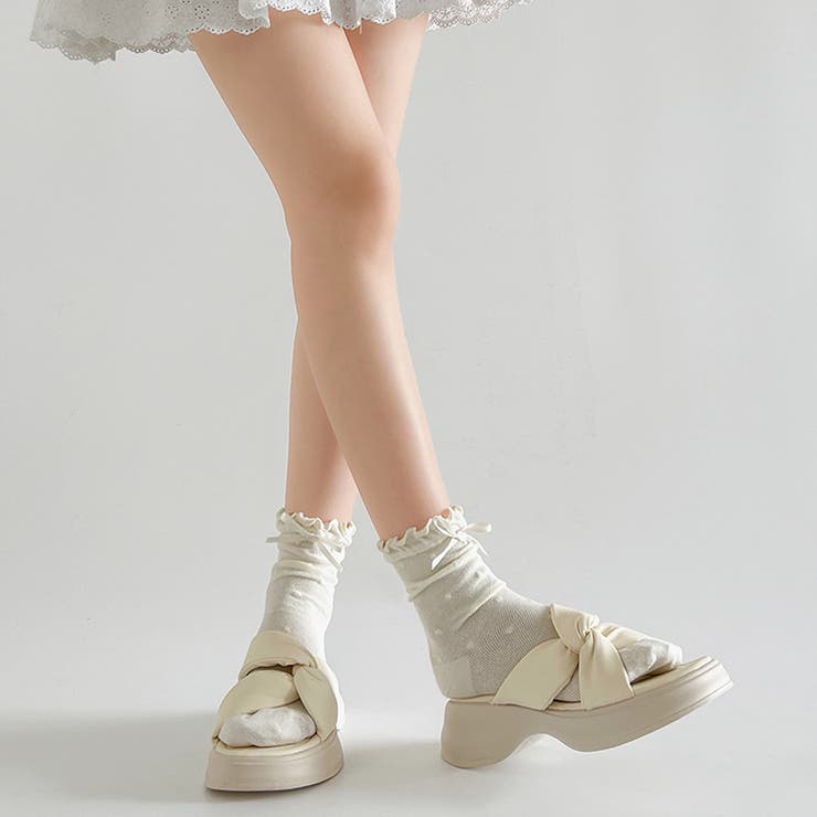 厚底 サイド クロスベルト やわらか ミュール サンダル 5995 | Shoes in Closet | 詳細画像7 