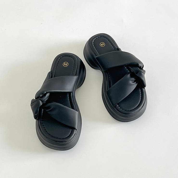 厚底 サイド クロスベルト やわらか ミュール サンダル 5995 | Shoes in Closet | 詳細画像18 