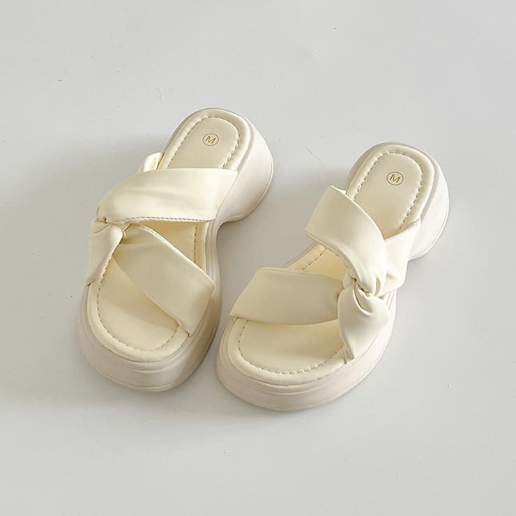 厚底 サイド クロスベルト やわらか ミュール サンダル 5995 | Shoes in Closet | 詳細画像9 