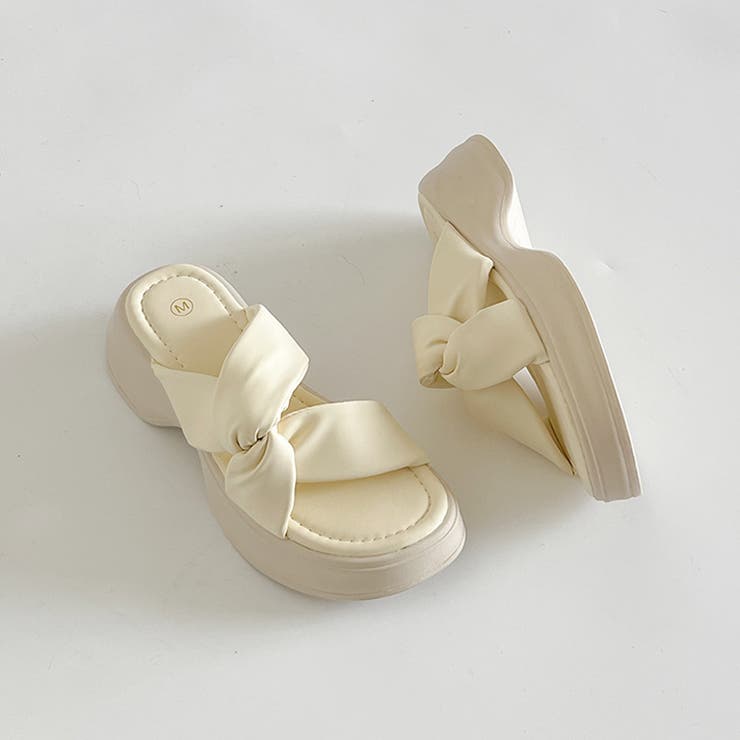 厚底 サイド クロスベルト やわらか ミュール サンダル 5995 | Shoes in Closet | 詳細画像10 