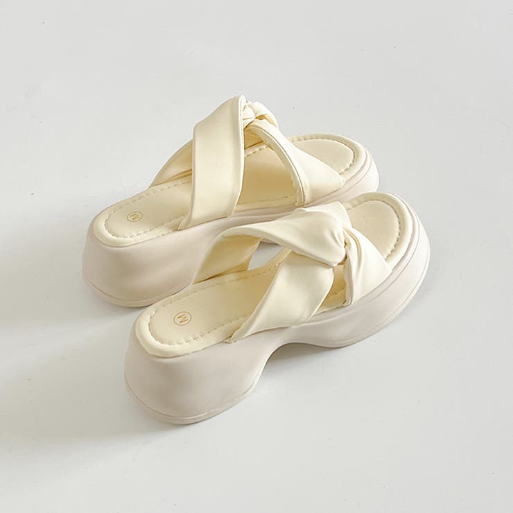 厚底 サイド クロスベルト やわらか ミュール サンダル 5995 | Shoes in Closet | 詳細画像11 