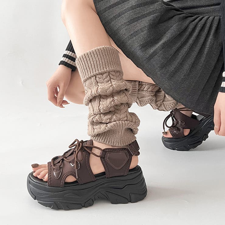 厚底 バルキー スニーカーソール  スポーツサンダル 6357 | Shoes in Closet | 詳細画像9 