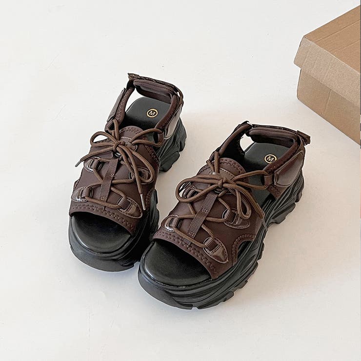 厚底 バルキー スニーカーソール  スポーツサンダル 6357 | Shoes in Closet | 詳細画像11 