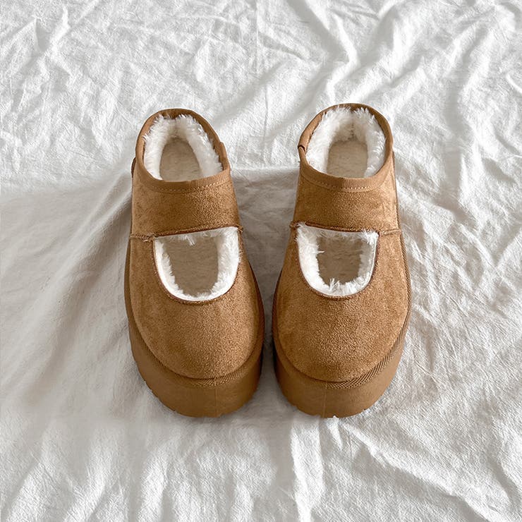 軽量厚底 もこもこファー メリージェーン ムートン スリッポン 6465 | Shoes in Closet | 詳細画像6 