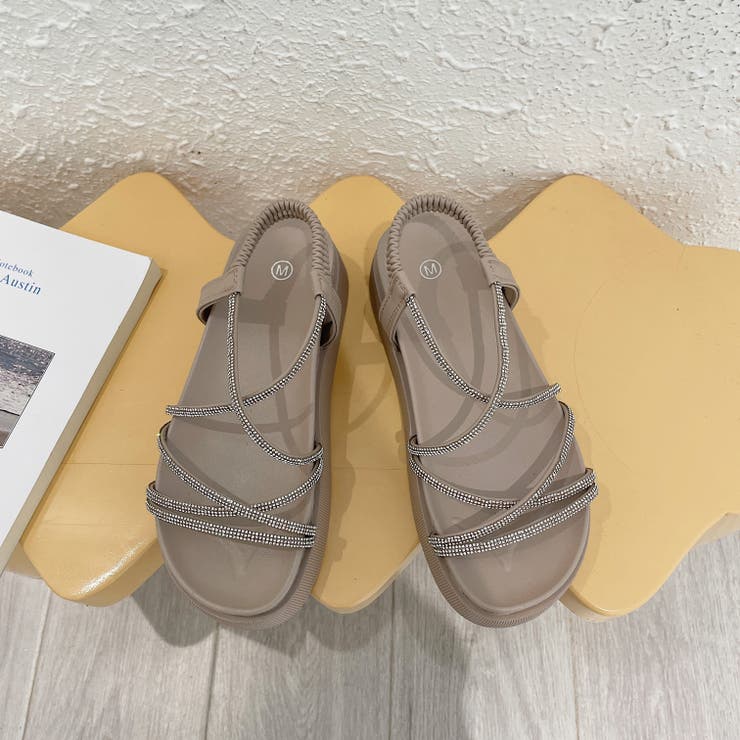 厚底2段ソール ラインストーン サンダル 6558[品番：MTTS0000758]｜Shoes in  Closet（シューズインクローゼット）のレディースファッション通販｜SHOPLIST（ショップリスト）