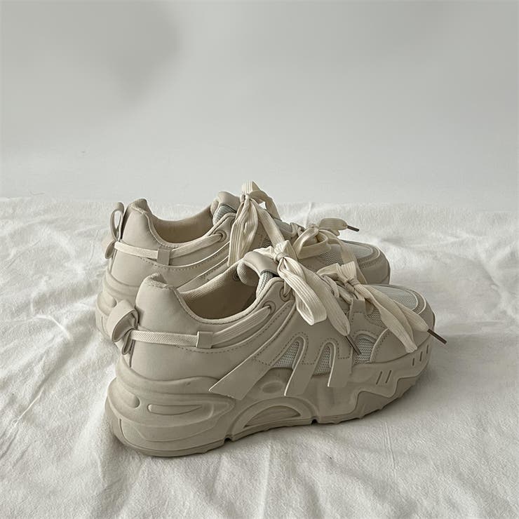 厚底 ダブル リボン シューレース  ボリューム スニーカー 739 | Shoes in Closet | 詳細画像10 