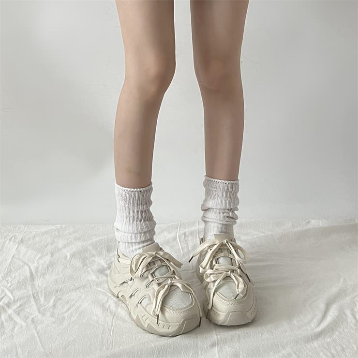厚底 ダブル リボン シューレース  ボリューム スニーカー 739 | Shoes in Closet | 詳細画像8 