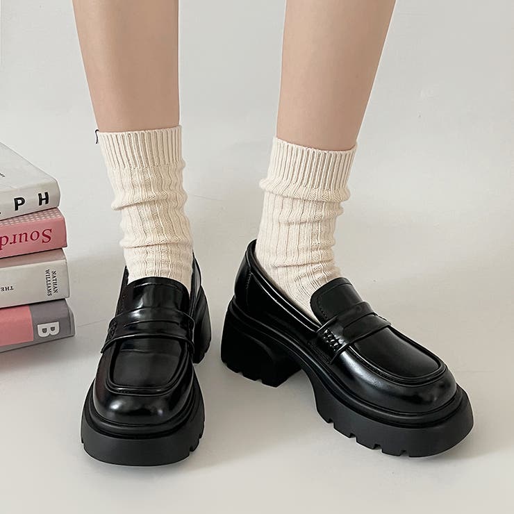 軽量厚底 タンクソール コインローファー 774[品番：MTTS0002509