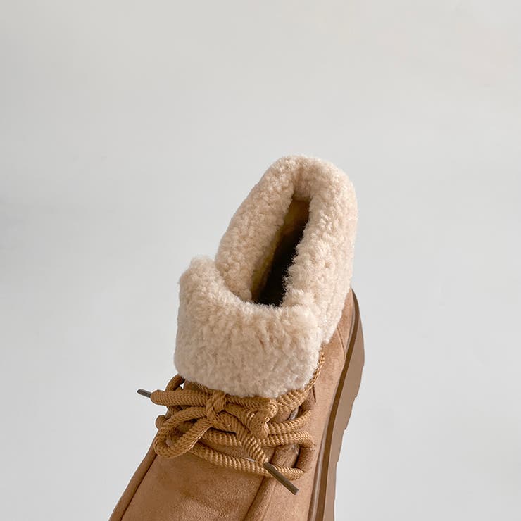 厚底 プラットフォーム レースアップ ボア ムートン ブーツ 840 | Shoes in Closet | 詳細画像23 