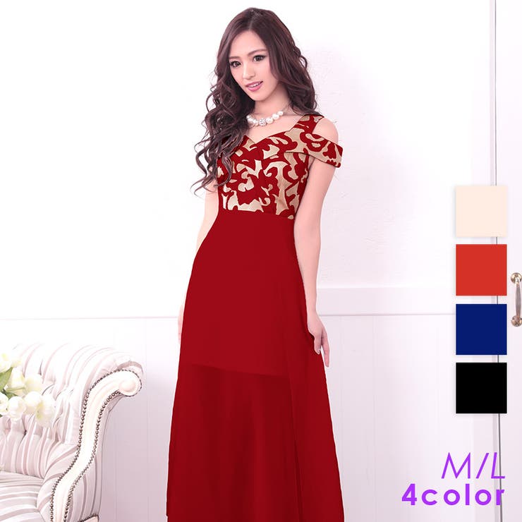 異素材mixメッシュレース Times シフォンスカートロングドレス ホワイト 品番 Mfnd My Minette マイミネット のレディースファッション通販 Shoplist ショップリスト