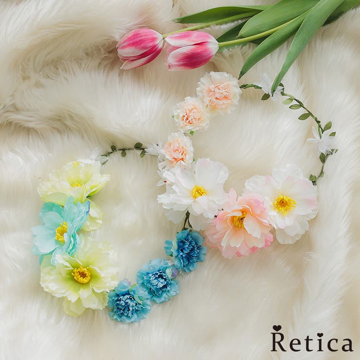 ブライズメイド花冠 フラワーアクセサリー 結婚式小物 | Retica | 詳細画像1 