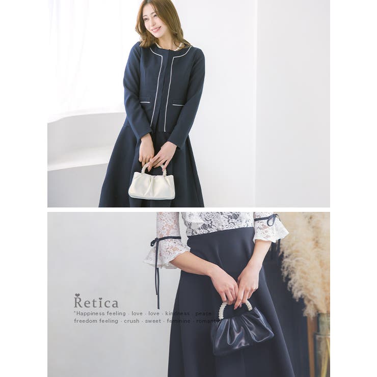 パールハンドル×ショルダー2wayパーティーバッグ 結婚式バッグ パールハンドル×ショルダー2wayパーティーバッグ 結婚式バッグ