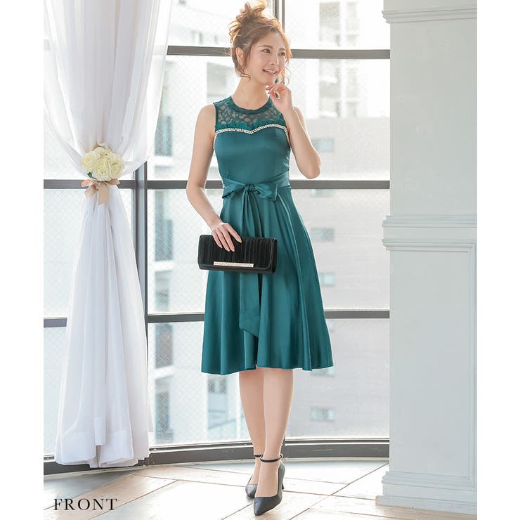 新品未使用　Retica パーティードレス　ミント　ロング ワンピース 新品未使用 Retica パーティードレス ミント ロング ワンピース レース