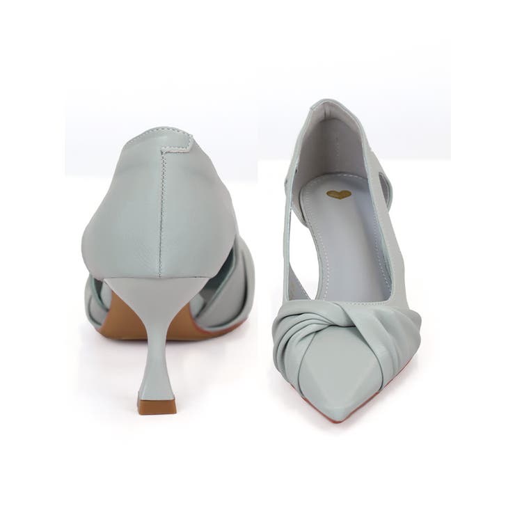 サイドカット×フロントリボンパンプス パーティードレス小物 セレモニーシューズ | Retica | 詳細画像4 