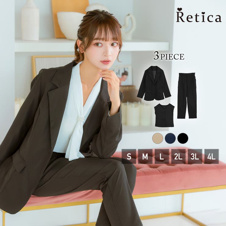 ブラック | Retica セレモニースーツ パンツスーツ | Retica
