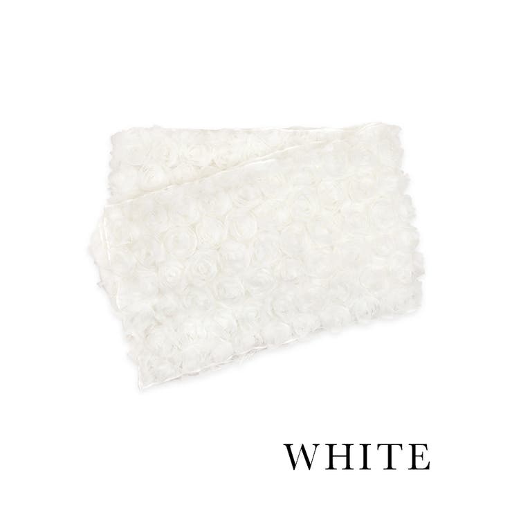 ホワイト | 3Dフラワーシフォンボリューム飾り兵児帯 浴衣小物 和装小物 | Retica