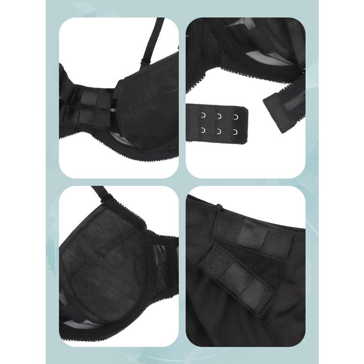 リボンモチーフ×シアーブラ＆ショーツセット ガーリーランジェリー セクシー | my minette | 詳細画像8 