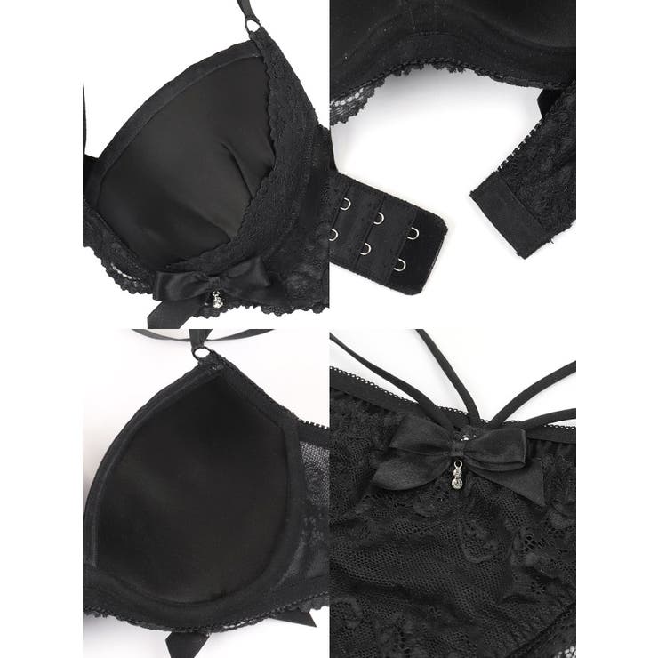 レースリボン×ウエストコードブラ＆ショーツセット 勝負下着 ガーリーランジェリー | my minette | 詳細画像9 