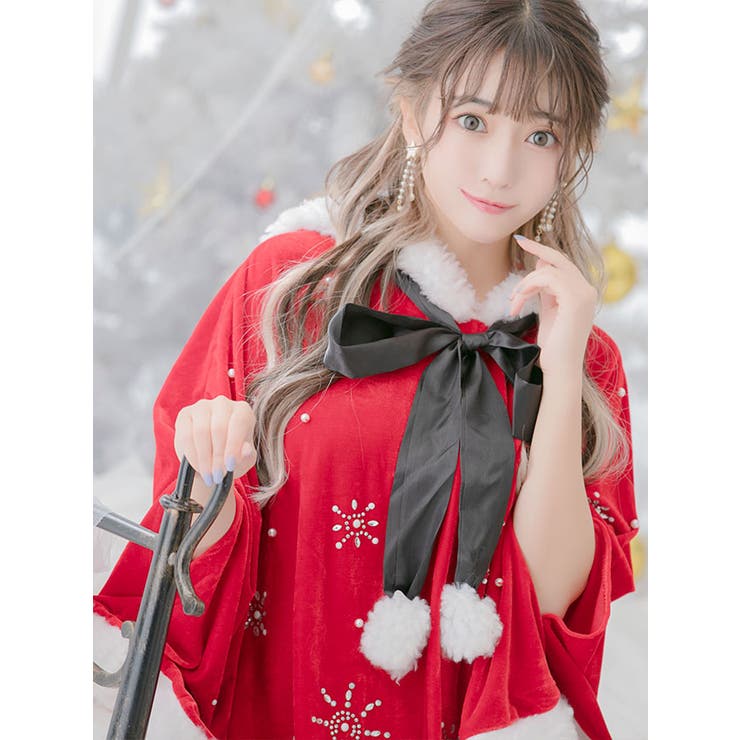 ふわもこファー×リボンタイのクリスマスセットアップコスチューム ガーリーサンタ | my minette | 詳細画像5 