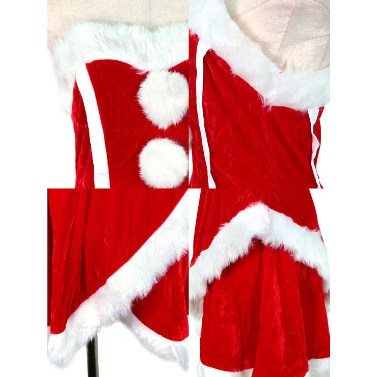 ポンポン付きふわもこサンタコスチューム サンタコスプレ ガーリーサンタ | my minette | 詳細画像8 