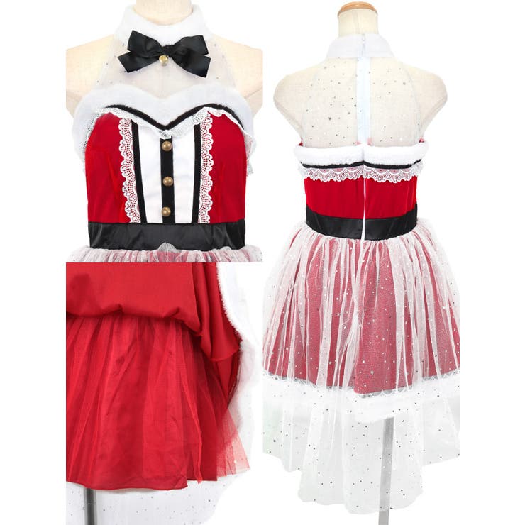 レース×チュール×付け袖付き♪クラシカル映えサンタコスチューム サンタコスプレ | my minette | 詳細画像9 